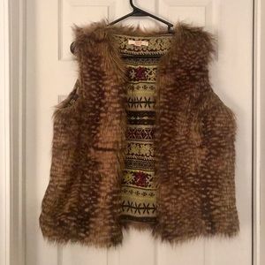 Trendy Faux Fur Vest
